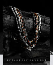 Load image into Gallery viewer, Fengshui Crystal Jewelry[Hunting] Tigereye Color Beaded NecklaceFengshui Crystal Jewelry[Hunting] Tigereye Color Beaded Necklace Men&#39;s High-Grade Simple Obsidian Sweater Chain Retro
Style: Original designNovelty: FreshPendant matBuddha&amp;EnergyBuddha&amp;EnergyFengshui Crystal Jewelry[Hunting] Tigereye Color Beaded Necklace