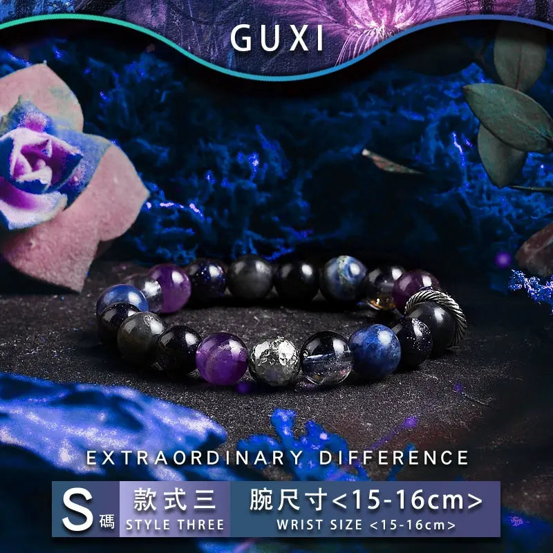 Fengshui Crystal Jewelry[Galaxy Planet] Amethyst Trendy Men's BraceletFengshui Crystal Jewelry[Galaxy Planet] Amethyst Trendy Men's Bracelet High Sense Niche Bead Bracelets for Boyfriend Ornament
Style: Original designNovelty: FreshStoBuddha&EnergyBuddha&EnergyFengshui Crystal Jewelry[Galaxy Planet] Amethyst Trendy Men'