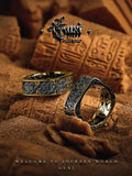 fengshui Crystal jewelry[Armor] Niche Titanium Steel Ring