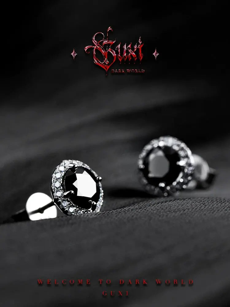 Guli [Day] Original Black Moissanite Rhinestone Ear Studs Male 925 SilBuddha&EnergyBuddha&EnergyGuli [Day] Original Black Moissanite Rhinestone Ear Studs Male 925 Silver Single Earring Ear-Caring Birthday Gift