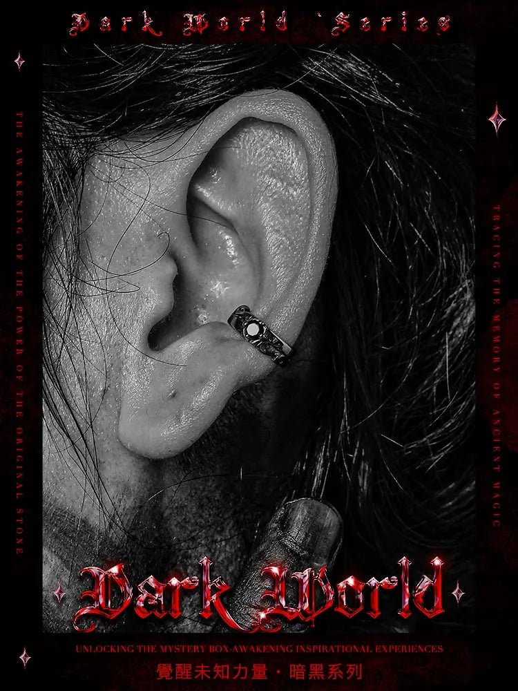 GUI [Night Invitation] Original Dark Style Stud Earrings Men's TitaniuBuddha&EnergyBuddha&EnergyGUI [Night Invitation] Original Dark Style Stud Earrings Men'