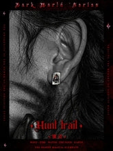 Load image into Gallery viewer, Fengshui Crystal Jewelry[Hunting] Dark Style Punk 925 Silver Stud EarrFengshui Crystal Jewelry [Hunting] Dark Style Punk 925 Silver Stud Earrings Men&#39;s Niche Poker Skull Earrings Vintage Silver Jewelry
Material: SilverMaterial: 925 silBuddha&amp;EnergyBuddha&amp;EnergyFengshui Crystal Jewelry[Hunting] Dark Style Punk 925 Silver Stud Earrings