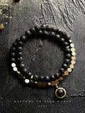 [Black Gold] Volcanic Rock Bracelet