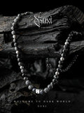 [The Wings of Mean] Special-Interest  Obsidian Beaded Necklace