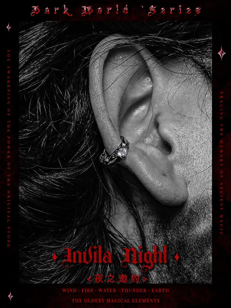 GUI [Night Invitation] Original Dark Style Stud Earrings Men's TitaniuBuddha&EnergyBuddha&EnergyGUI [Night Invitation] Original Dark Style Stud Earrings Men'