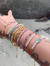 Load image into Gallery viewer, Black Wood Amethyst Amazonite Garnet Pink Crystal Pearl Bracelet Series Buddha&amp;Energy