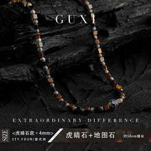 Load image into Gallery viewer, Fengshui Crystal Jewelry[Hunting] Tigereye Color Beaded NecklaceFengshui Crystal Jewelry[Hunting] Tigereye Color Beaded Necklace Men&#39;s High-Grade Simple Obsidian Sweater Chain Retro
Style: Original designNovelty: FreshPendant matBuddha&amp;EnergyBuddha&amp;EnergyFengshui Crystal Jewelry[Hunting] Tigereye Color Beaded Necklace