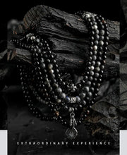 Load image into Gallery viewer, Fengshui Crystal Jewelry[The Wings of Rean] Special-Interest Design ObFengshui Crystal Jewelry[The Wings of Rean] Special-Interest Design Obsidian Beaded Necklace Men&#39;s High-Grade Simple Agate Sweater Chain
Chain material: natural crysBuddha&amp;EnergyBuddha&amp;EnergyFengshui Crystal Jewelry[