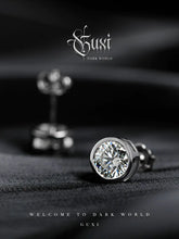 Load image into Gallery viewer, Fengshui Crystal Jewelry[Magic] Moissanite Stud EarringsFengshui Crystal Jewelry[Magic] D Color Moissanite Stud Earrings Men&#39;s High Sense Niche Single Ear-Caring 925 Silver Ear Jewelry Girls
Style: Original designNovelty:Buddha&amp;EnergyBuddha&amp;EnergyFengshui Crystal Jewelry[Magic] Moissanite Stud Earrings