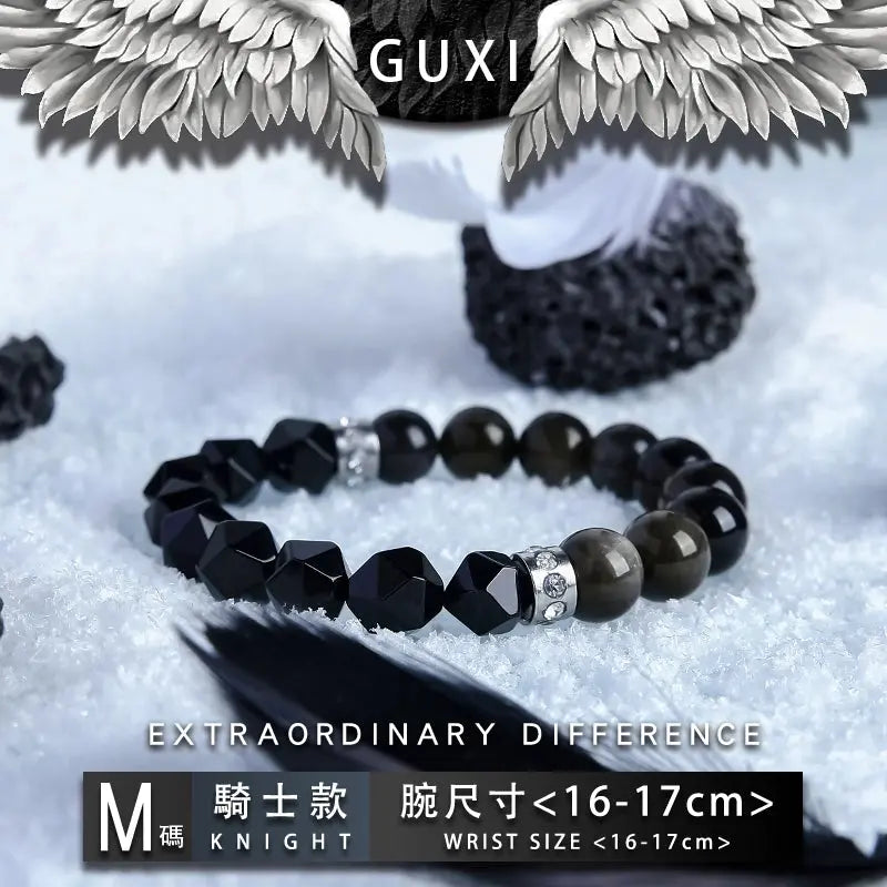 Fengshui Crystal Jewelry[Shoulian] Obsidian Couple Bracelet a Pair of Fengshui Crystal Jewelry[Shoulian] Silver Obsidian Couple Bracelet a Pair of Bead Bracelets Men's Birthday Gifts for Boys and Girls
Style: Original designNovelty: FrBuddha&EnergyBuddha&EnergyFengshui Crystal Jewelry[Shoulian] Obsidian Couple Bracelet