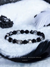 Load image into Gallery viewer, Fengshui Crystal Jewelry[Shoulian] Obsidian Couple Bracelet a Pair of Fengshui Crystal Jewelry[Shoulian] Silver Obsidian Couple Bracelet a Pair of Bead Bracelets Men&#39;s Birthday Gifts for Boys and Girls
Style: Original designNovelty: FrBuddha&amp;EnergyBuddha&amp;EnergyFengshui Crystal Jewelry[Shoulian] Obsidian Couple Bracelet