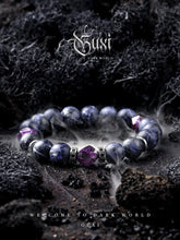 Load image into Gallery viewer, Guli [Streamer] Dark Style Amethyst Bracelet Men&#39;s High Sense Bead Bracelets Birthday Gift Retro Ornament Buddha&amp;Energy