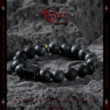 Load image into Gallery viewer, Fengshui Crystal Jewelry [Moon Dust] Special-Interest Design Black AgaFengshui Crystal Jewelry [Moon Dust] Special-Interest Design Black Agate Bracelet Boys Volcanic Rock Bead Bracelets Ornament Birthday Gift
Style: Original designNoveBuddha&amp;EnergyBuddha&amp;EnergyFengshui Crystal Jewelry [Moon Dust] Special-Interest Design Black Agate Bracelet