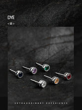 Load image into Gallery viewer, Fengshui Crystal Jewelry[Dyed] Colorful Zircon 925 Silver Stud EarringFengshui Crystal Jewelry[Dyed] Colorful Zircon 925 Silver Stud Earrings Men&#39;s Single High-Grade Trendy Ear-Caring Special-Interest Earrings Women
Style: Original desBuddha&amp;EnergyBuddha&amp;EnergyFengshui Crystal Jewelry[Dyed] Colorful Zircon 925 Silver Stud Earrings