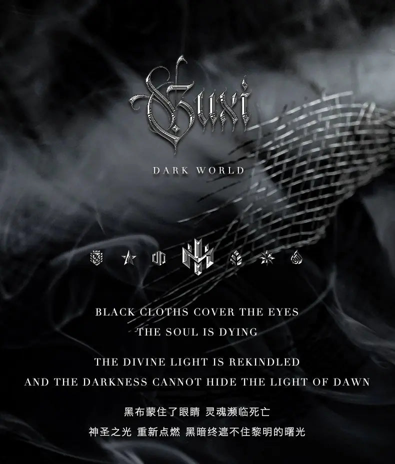 Guxi [Dawn] Niche Retro 925 Silver Ring Men's Black with Opening AdjusBuddha&EnergyBuddha&EnergyGuxi [Dawn] Niche Retro 925 Silver Ring Men'