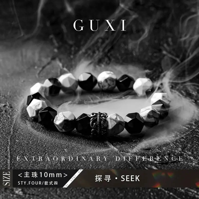 Fengshui Crystal Jewelry[Image] Original Black and White Beads Agate BFengshui Crystal Jewelry[Image] Original Niche Design Sense Black and White Beads Agate Bracelet Boys Trendy High Sense Ornament
Material: natural crystal/semi-preciBuddha&EnergyBuddha&EnergyFengshui Crystal Jewelry[Image] Original Black