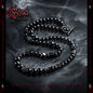 GUI [Deep] Retro Original Obsidian Beaded Necklace Men's Design Sense Niche Sweater Chain Simple Jewelry Buddha&Energy