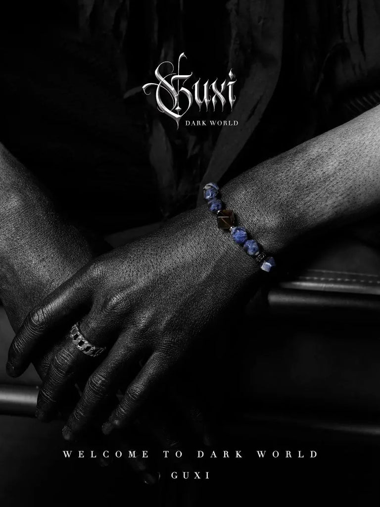 GUI [Abyss Staring] Boys Beads Bracelet Trendy Crystal Bracelet High Sense Original Special Interest Light Luxury Ornament Buddha&Energy