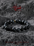 [Moon Dust] Special-Interest Design Black Agate Bracelet