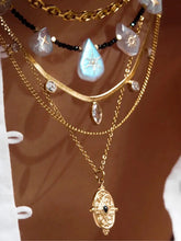 Load image into Gallery viewer, Black Wood Moonlight Goddess | Artemis God Moonstone Original Necklace Suit Buddha&amp;Energy