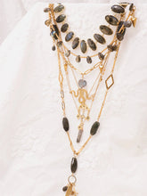 Load image into Gallery viewer, Black Wood | &quot;Saint&#39;s Staff&quot; Labradorite Series Custom Beaded Necklace Suit Buddha&amp;Energy