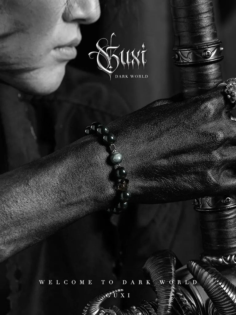 GUI [Bracelet] Golden Obsidian Couple Bracelet Men's High-Grade Retro Buddha&EnergyBuddha&EnergyGUI [Bracelet] Golden Obsidian Couple Bracelet Men'