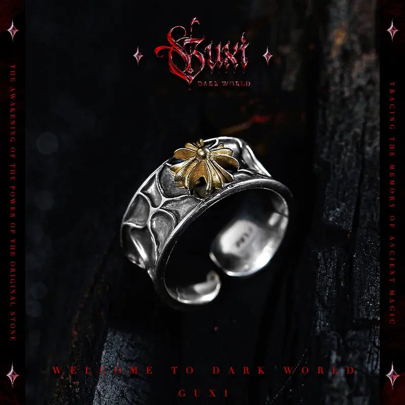 Fengshui Crystal Jewelry[Heart of the Brave] Vintage Cross 925 Silver Fengshui Crystal Jewelry[Heart of the Brave] Vintage Cross 925 Silver Ring Men's Fashionable High-Grade Ring Handmade Silver Accessories
Material: SilverMaterial: 92Buddha&EnergyBuddha&EnergyFengshui Crystal Jewelry[Heart