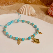 Load image into Gallery viewer, Original Bracelet | Gypsy Natural Turquoise Shareholder Bead Brass Pendant Buddha&amp;Energy