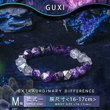 Load image into Gallery viewer, Guli [Fantasy Dream] Amethyst Bracelet Boys Niche Original Design Bead Bracelets for Boyfriend Ornament Buddha&amp;Energy