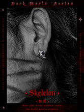 Load image into Gallery viewer, Fengshui Crystal Jewelry[Skeleton] Dark Style Personality 925 Silver SFengshui Crystal Jewelry[Skeleton] Dark Style Personality 925 Silver Stud Earrings Men&#39;s High Sense Ear-Caring Single Ear Rings Niche
 
Material: 925 silverPattern: Buddha&amp;EnergyBuddha&amp;EnergyFengshui Crystal Jewelry[Skeleton] Dark Style Personality 925 Silver Stud Earrings Men&#39;