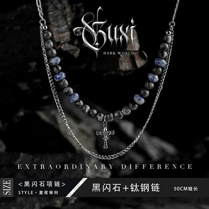 Fengshui Crystal Jewelry[Starry Night Trial] Personalized Cross BeadedFengshui Crystal Jewelry[Starry Night Trial] Personalized Cross Beaded Titanium Steel Necklace Special-Interest Design Sweater Chain Jewelry Boys
Chain material: titBuddha&EnergyBuddha&EnergyFengshui Crystal Jewelry[Starry Night Trial] Personalized Cross Beaded Titanium Steel Necklace Special-Interest Design Sweater Chain Jewelry Boys