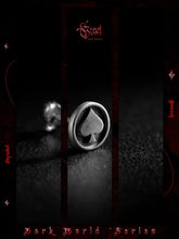 Load image into Gallery viewer, GUI [Playing Cards] Dark Style Original Retro Niche 925 Silver Stud EaBrand: GUIStyle: Original designNovelty: Freshly bakedStore name: Buddha &amp; energy Feng Shui jewelry storeThe main type of our shop: crystal &amp; natural stone jBuddha&amp;EnergyBuddha&amp;EnergyGUI [Playing Cards] Dark Style Original Retro Niche 925 Silver Stud Earrings Men&#39;