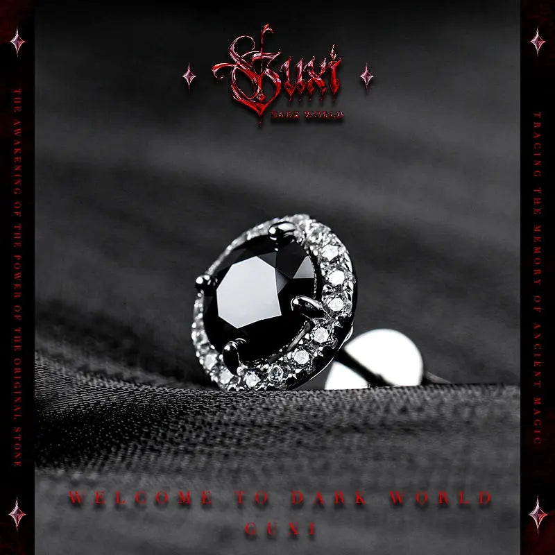 Guli [Day] Original Black Moissanite Rhinestone Ear Studs Male 925 SilBuddha&EnergyBuddha&EnergyGuli [Day] Original Black Moissanite Rhinestone Ear Studs Male 925 Silver Single Earring Ear-Caring Birthday Gift