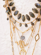 Load image into Gallery viewer, Black Wood | &quot;Saint&#39;s Staff&quot; Labradorite Series Custom Beaded Necklace Suit Buddha&amp;Energy