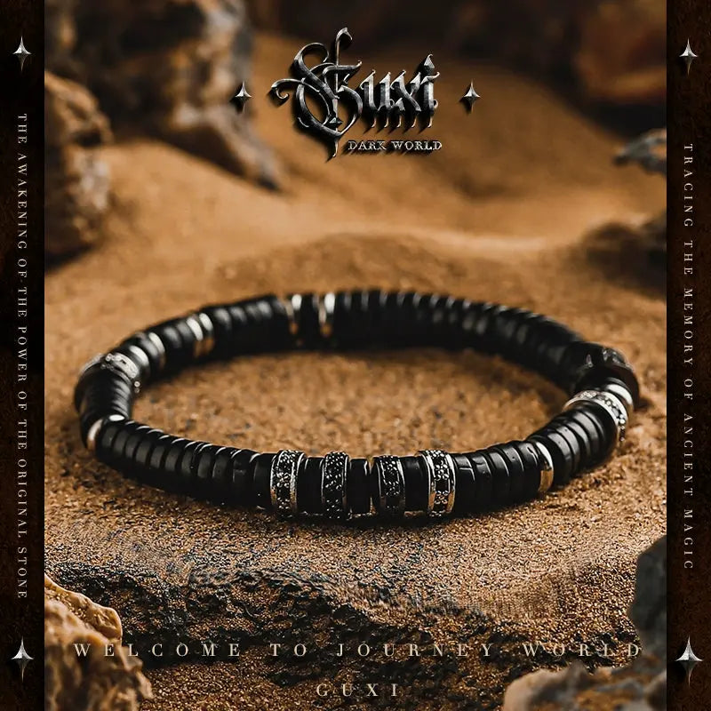 GUI [Track] Vintage Coconut Shell Bracelet Men's Simple Fashion Accessories Couple Bracelet for Boyfriend Birthday Gift Buddha&Energy