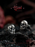 Fengshui Crystal Jewelry[Skull Knight] Dark Stylev Stud Earrings