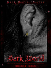 Load image into Gallery viewer, Fengshui Crystal Jewelry[Dark Night Rose] Retro Minority 925 Silver EaFengshui Crystal Jewelry[Dark Night Rose] Retro Minority 925 Silver Earrings Men&#39;s Advanced Sense Ear-Caring Earrings Punk Ear Ring
Material: SilverMaterial: 925 silBuddha&amp;EnergyBuddha&amp;EnergyFengshui Crystal Jewelry[Dark Night Rose] Retro Minority 925 Silver Earrings Men&#39;