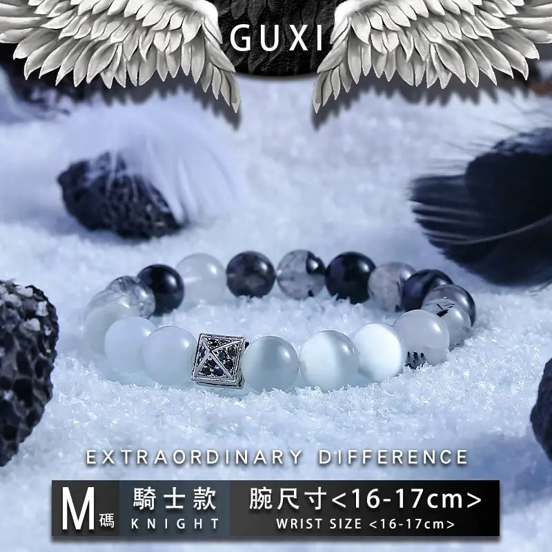 Guxi [Summer Love Angel] Opal Couple Bracelet Pair Bead Bracelets Men for Boyfriend Birthday Gift Buddha&Energy