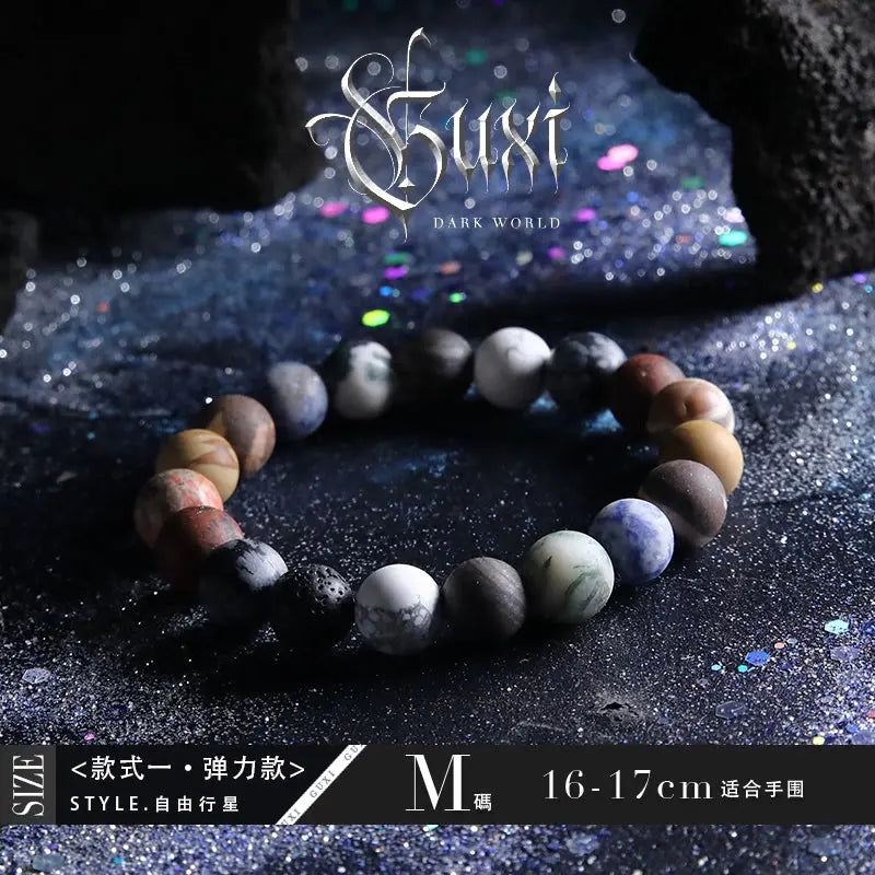 Fengshui Crystal Jewelry[Planet] Starry Sky Agate BraceletFengshui Crystal Jewelry[Planet] Starry Sky Agate Bracelet Boys Retro Minority Bead Bracelets Couple Birthday Gift Ornament
Style: Original designNovelty: FreshStoreBuddha&EnergyBuddha&EnergyFengshui Crystal Jewelry[Planet] Starry Sky Agate Bracelet