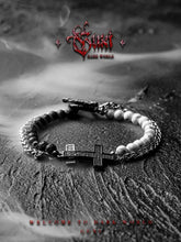 Load image into Gallery viewer, Fengshui Crystal Jewelry [Backlight] Original Design Retro Volcanic RoFengshui Crystal Jewelry [Backlight] Original Design Retro Volcanic Rock Multi-Layer Bracelet Men&#39;s High Sense Cross Bracelet Ornament
 
Store name: Buddha &amp; eneBuddha&amp;EnergyBuddha&amp;EnergyFengshui Crystal Jewelry [Backlight] Original Design Retro Volcanic Rock Multi-Layer Bracelet