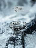 Fengshui Crystal Jewelry[Phantom of the Opera] Dark Style 925 Silver Ring