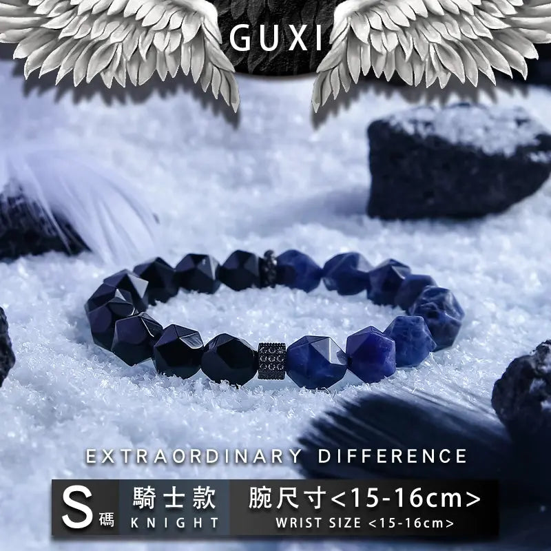 GUI [Elixir] Niche Couple Bracelet, a Pair of Crystal Bracelets for Boys Girlfriend Gift High Sense Buddha&Energy