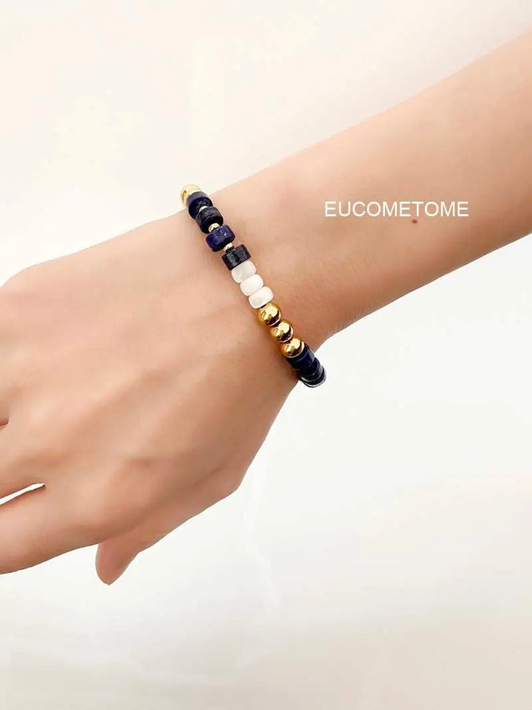 【Original】Modern City Green Gold Stone Bracelet https://www.xiaohongshu.com/goods-detail/64d5036066f130000109db7a