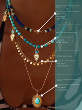 Load image into Gallery viewer, Black Wood | Gypsy Laps Turquoise Custom Beaded Necklace Buddha&amp;Energy