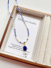 Load image into Gallery viewer, Blossom studio·Clear Sky925Sterling Silver Natural Stone Pearl Stitching Necklace｜50+5Customized https://www.xiaohongshu.com/goods-detail/65c2e6ee4282260001721156
