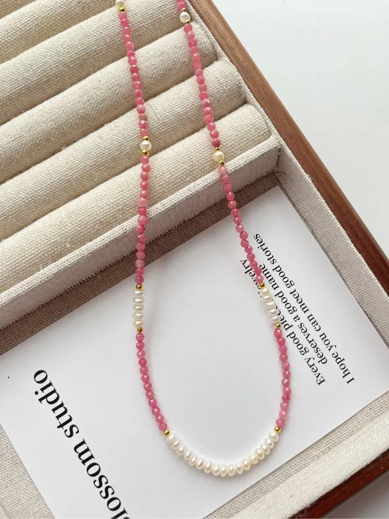 Blossom Wintersteiner RomanceS925Sterling Silver Rhodochrosite Pearl Stitching Necklace｜50+5 · Bracelet https://www.xiaohongshu.com/goods-detail/65684671052c42000148fbe3