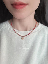 Load image into Gallery viewer, 【Original】Get What You Want｜Natural South Red Agate Necklace · marabout+5cmExtension Chain “Ji”，Good Luck https://www.xiaohongshu.com/goods-detail/65939d31ff7b510001b34f92