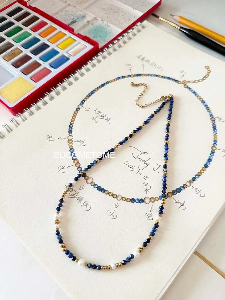 【Original】Van Gogh《Starry Sky》｜Natural Laps Pauli Necklace https://www.xiaohongshu.com/goods-detail/65361656797cb300015157c7