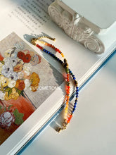 Load image into Gallery viewer, 【Original】Van Gogh《Sunflower》｜Natural Stone Double-Layer Detachable Triple-Wear Bracelet https://www.xiaohongshu.com/goods-detail/6564251e52ae0b0001ab21b8