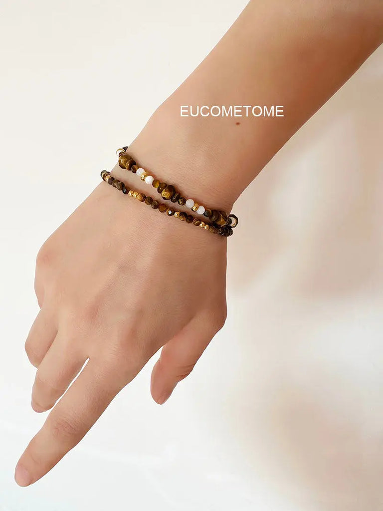 EUCOMETOME · 【Original】Good Luck｜Maillard Natural Tiger-Eye Bracelet · 18+2.5cmExtension Chain（Suitable15.5-17.5cmClean Hand Circumference https://www.xiaohongshu.com/goods-detail/655c342a60fa1b0001019cd1